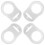 Pacifier Adapter Rings - Silicone Adapter for Pacifier Holder and Clip MAM-Compatible 1