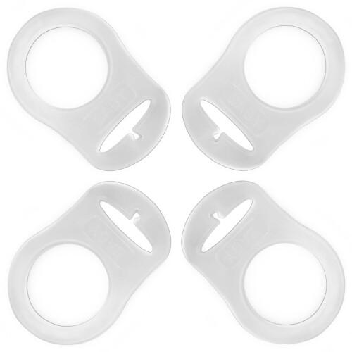 Pacifier Adapter Rings - Silicone Adapter for Pacifier Holder and Clip MAM-Compatible