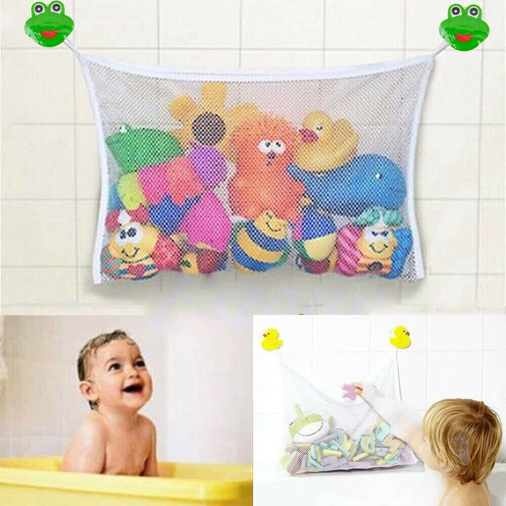 Large Kids Baby Bath Toy Tidy Organiser Mesh Net Storage Bag Holder Bathroom Buystarget