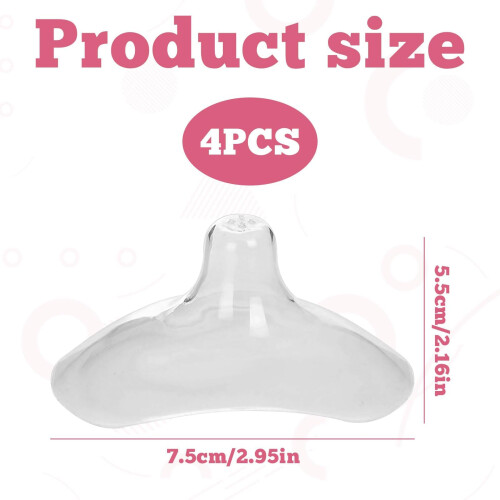 Nipple Shields for Breastfeeding,4Pcs Breast Shiel 1