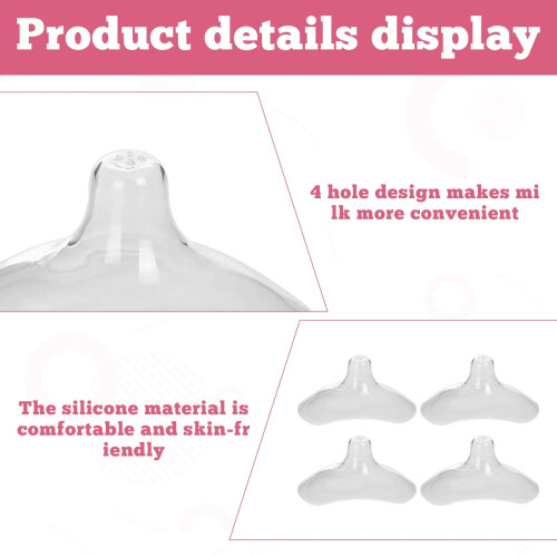 Nipple Shields for Breastfeeding,4Pcs Breast Shiel 2