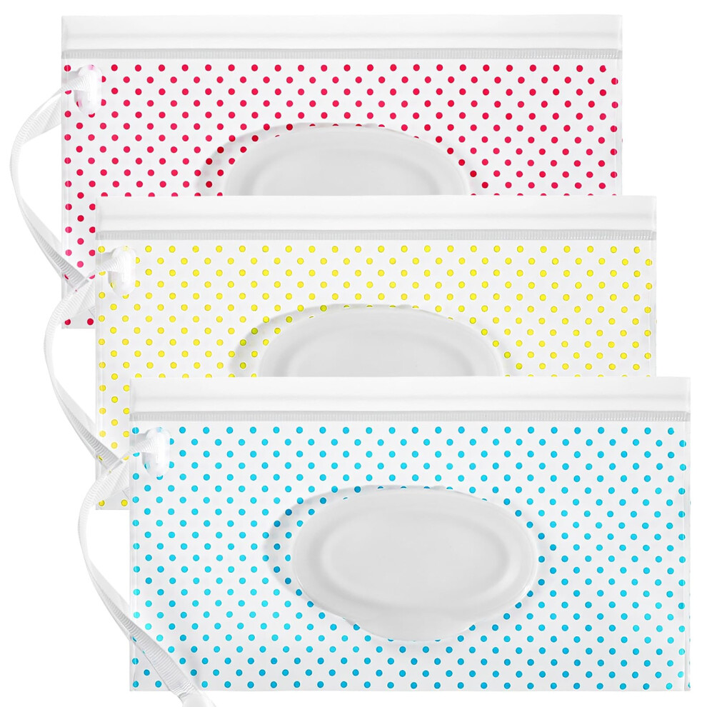 Baby Wipes Dispenser 3 Pack Portable Refillable Baby Wipe Holder For Outdoor, Teaaha