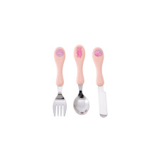 Peppa Pig Family Cutlery Set – 3-Piece Kids Utensils (Fork, Spoon & Knife) – Durable BPA-Free Stainless Steel with Easy-Grip Handles for Toddlers