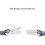 PandaEar 4 Pack Baby Soother Chain Pacifier Clips 4