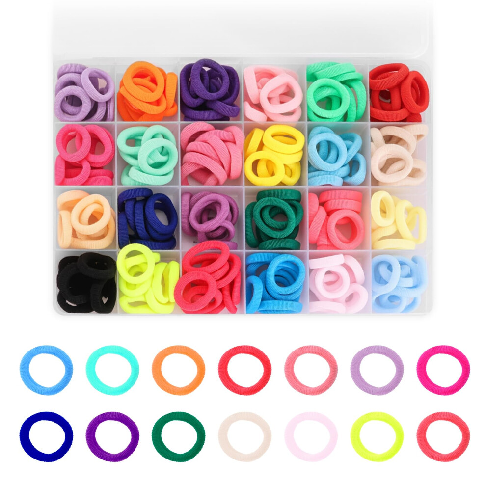 400 Pcs Baby Hair Bands, Hair Bobbles For Girls, Toddler Hair Bobbles, Kids Hair Accessories, Small Elastic Hair Bands For Baby Girls (2Cm Diameter) Xllgyl1