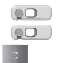 2 Pack Childproof Refrigerator Lock, Fridge Locks for Kids, Cupboard Locks with