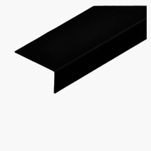 Unequal Black Plastic PVC Corner 90 Degree 1 Meter Trim Wall Corner Guard Edge Protector TMW Profiles (40mm x 20mm x 1M)