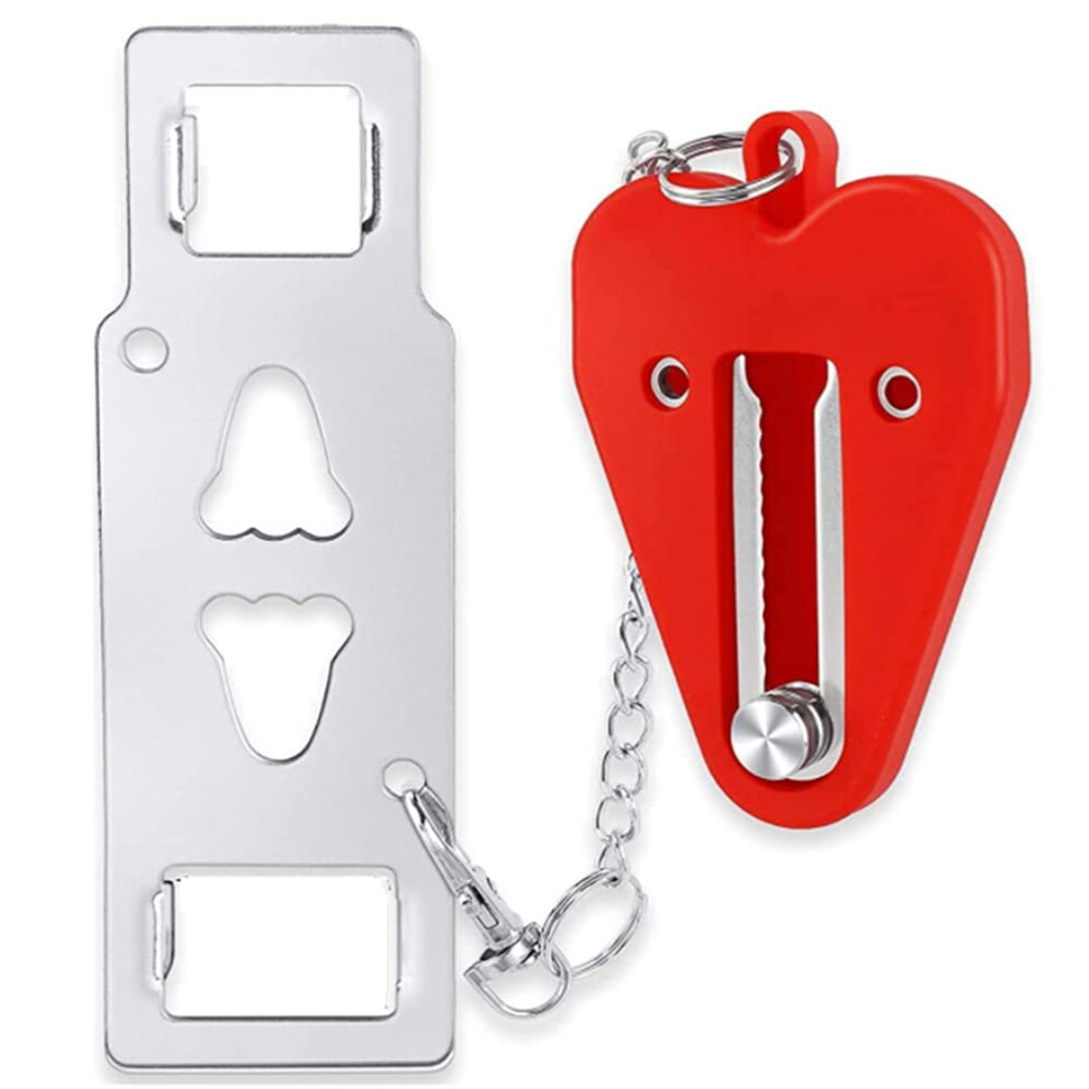 Yuchengxiang Portable Door Lock, Home Security Door Locker Travel Lockdown Locks, 83258695