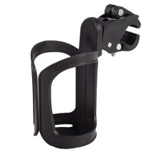 Aczyqws 1 pcs stroller coffee cup holder,Universal Stroller Bike Stroller Cup Holder,360 Degree Swivel Adjustable beverage coffee bottle organizer fo