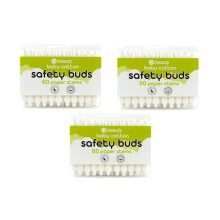 180 pcs CS Beauty Safety Cotton Buds Paper Stem with Large Tips for Baby - Children