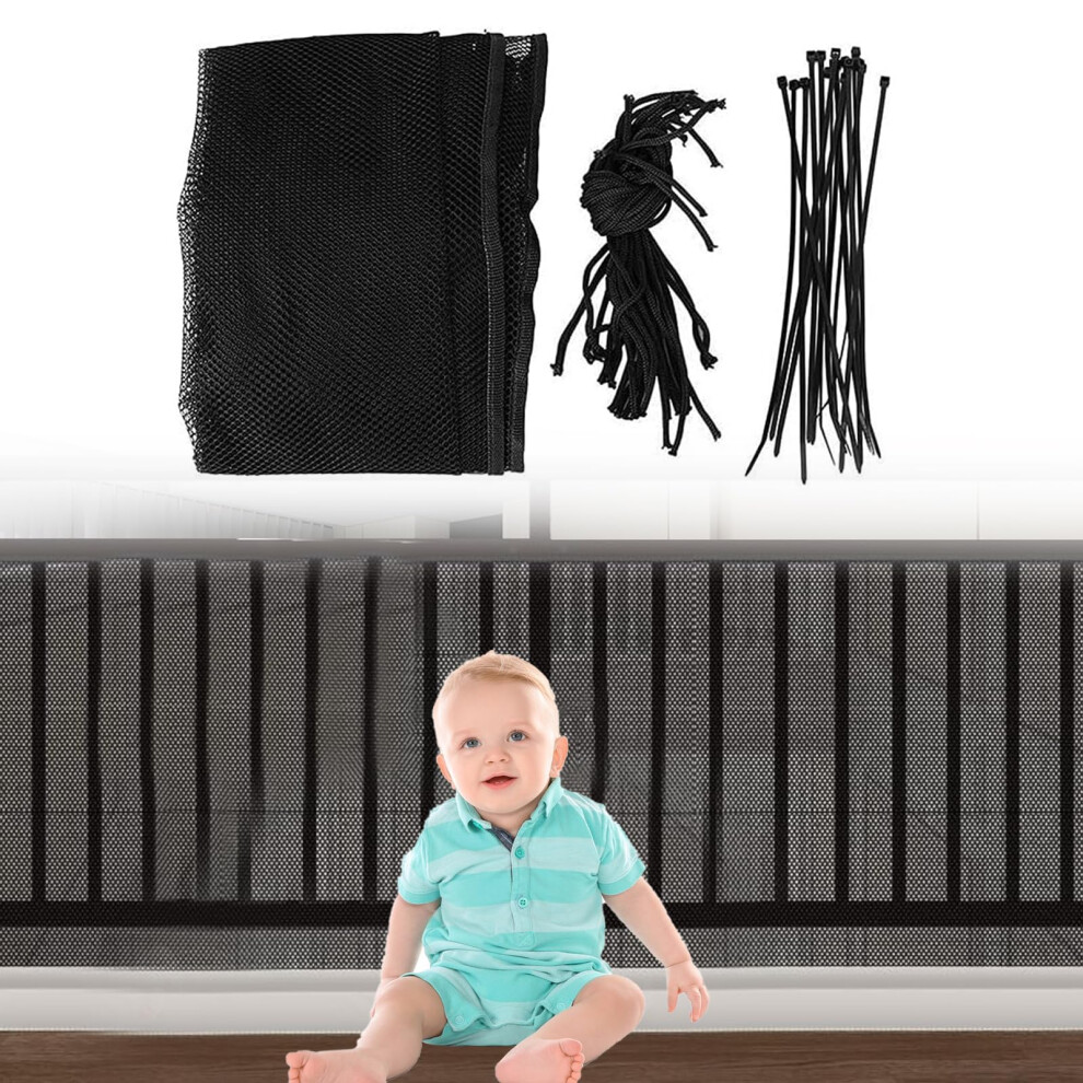 Child Safety Net, 2Mx 79Cm Durable Outdoor Balcony Banister Stairs Guard Protective 84167286