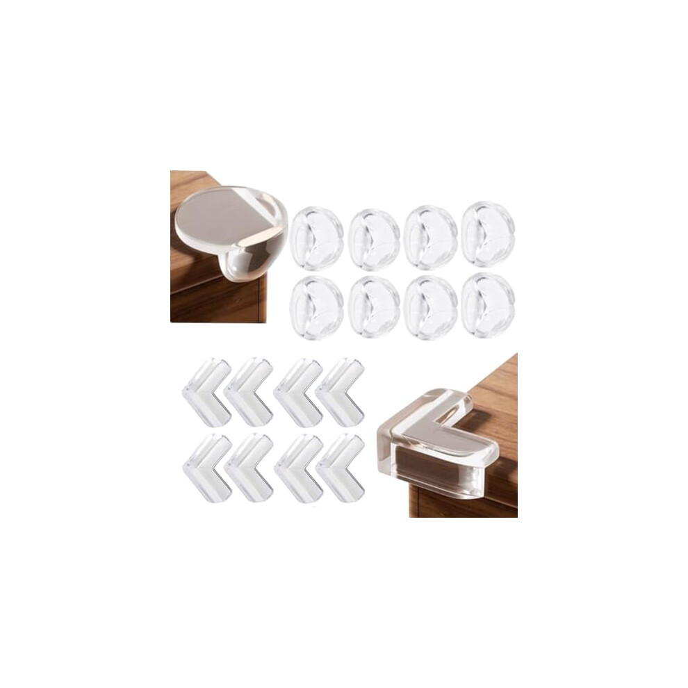 Safety Corner Protectors Guards, 24Pcs Baby Proofing Safety Corner Clear Furniture Vobulafy