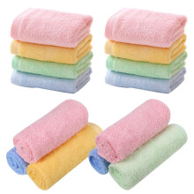 Defresit 6 Pcs Soft Face Cloths Cotton Wash Towels Quick Dry Reusable Face Body Cloths Squares Wash Flannels for Baby Kids Adults