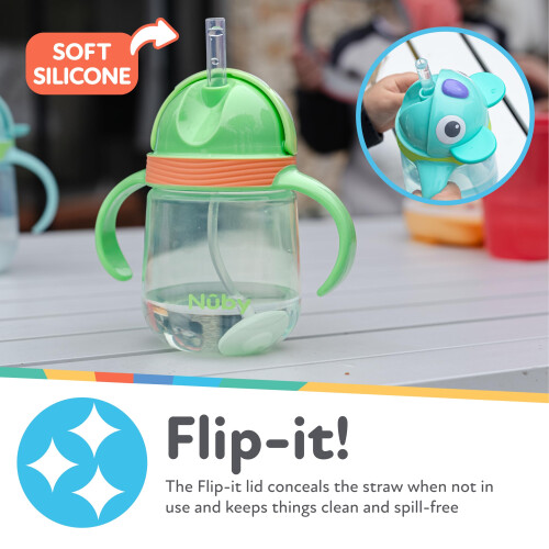 Nuby Nuby Character Sippy Cup Water Bottle - Weighted S 1