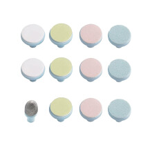 Qunlions life 12 Pieces Baby Nail File Pads Nail Trimmer Replacement Pads Electric Baby Nail Grinding Heads for Standard Electric Kid Nail Trimmer Su