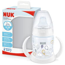 NUK First Choice Sippy Cup | 150 ml | Easy-Grab Handles & Orthodontic Silicone Spout