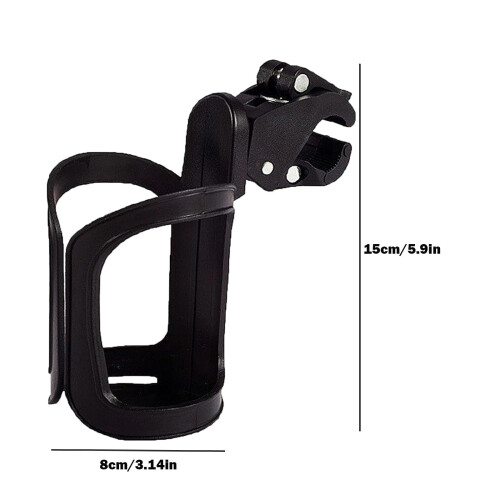 2pcs Stroller Cup Holder - 360 Degrees Rotation, Large Caliber Designed for Walker, 1