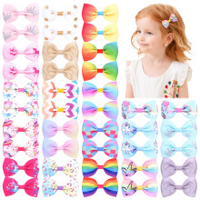 Jollybows 40pcs 2.5" Baby Girls Hair Bows Clips, Alligator Clips Hair Barrettes