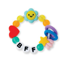 Infantino BFF Friendship Baby Teether – Soft Silicone Baby Teething Toy with