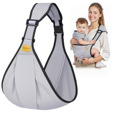 AOOWU Baby Carrier, Toddler Carrier Side, Baby Sling Carrier, Baby Wrap Carrier with