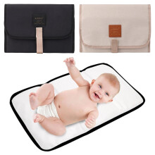 DAVBNM 2 Pcs Portable Baby Changing Mat, Foldable Nappy Changing Pad, Waterproof