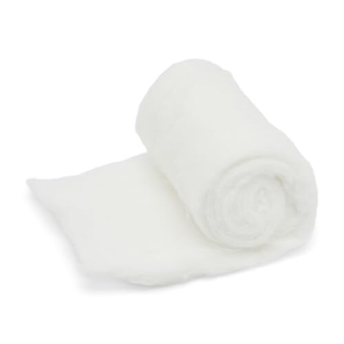 BLUE DOT 25g COTTON WOOL ROLL (30CWR025),White (Packaging may vary) 1