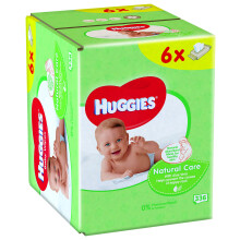Huggies Natural Baby Wipes - 6 Pack (56 Wipes Per Pack, 336 Wipes Total)