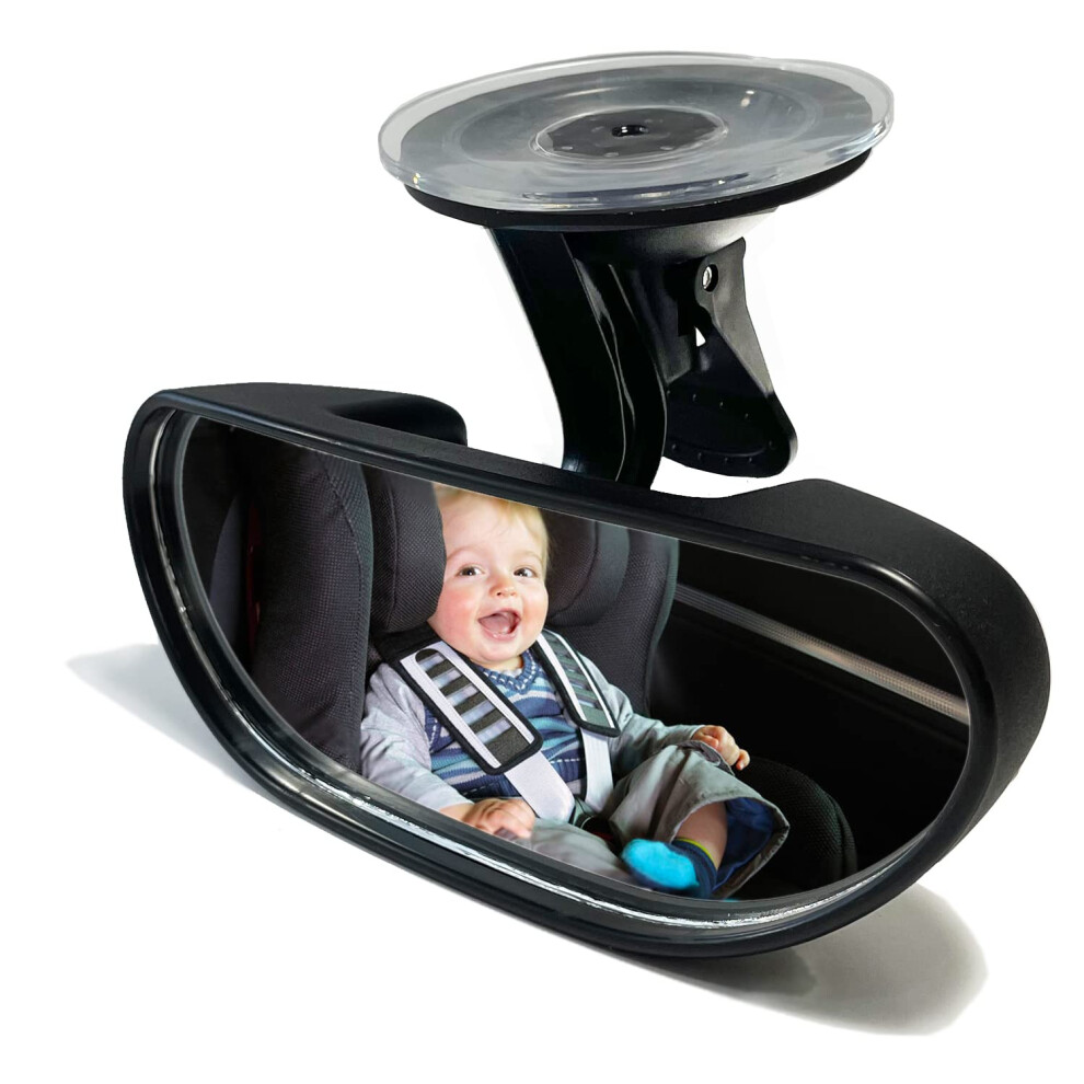 Kitbest Baby Car Mirror, 360 Fully Adjustable Shatterproof Rear View Mirror For
