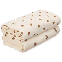 GSrenyu 2 Pcs Large Muslin Blanket 100x100cm Large Cotton Muslin Cloths For Baby