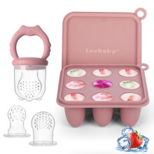 Baby Fruit Feeder Ice Lolly Moulds Set, Fruit Feeder for Babies Teething Relief,