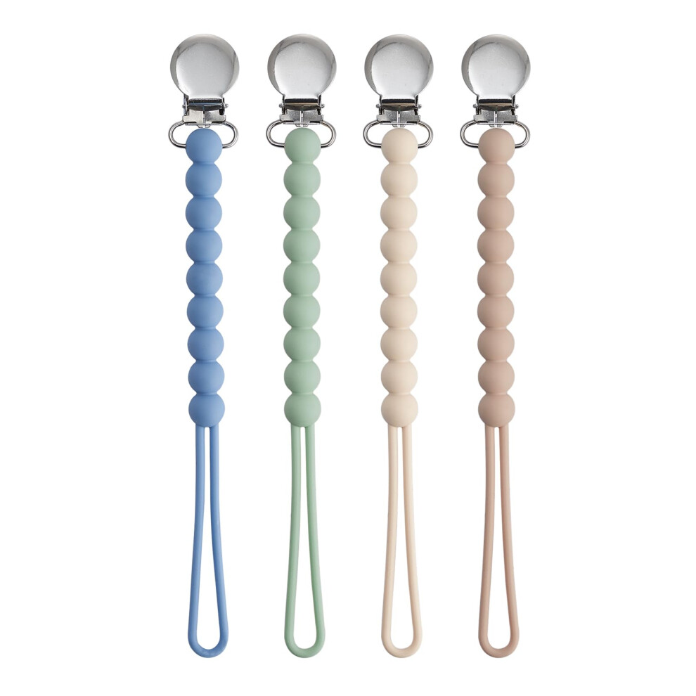 Dummy Clips For Girls, Baby Dummy Clip Boys, Pacifier Silicone Clips With One Bouesa