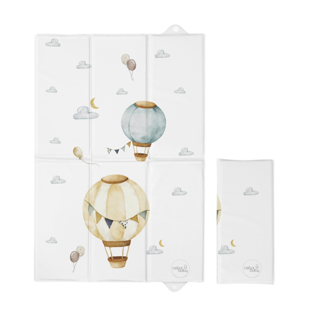 Portable Foldable Baby Travel Changing Mat | Soft, Waterproof, Compact Diaper/Nappy Changer | 40X60 Cm (Balloons) Baby Comfort