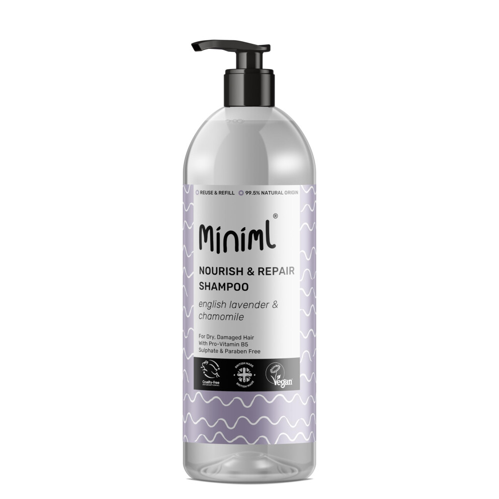 Miniml Lavender Natural English And Chamomile Shampoo - Nourish And Repair - For