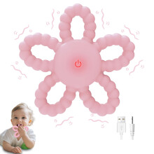 Flintronic Vibrating Chew Toy for Babies, 3 Modes, Baby Teething Toy
