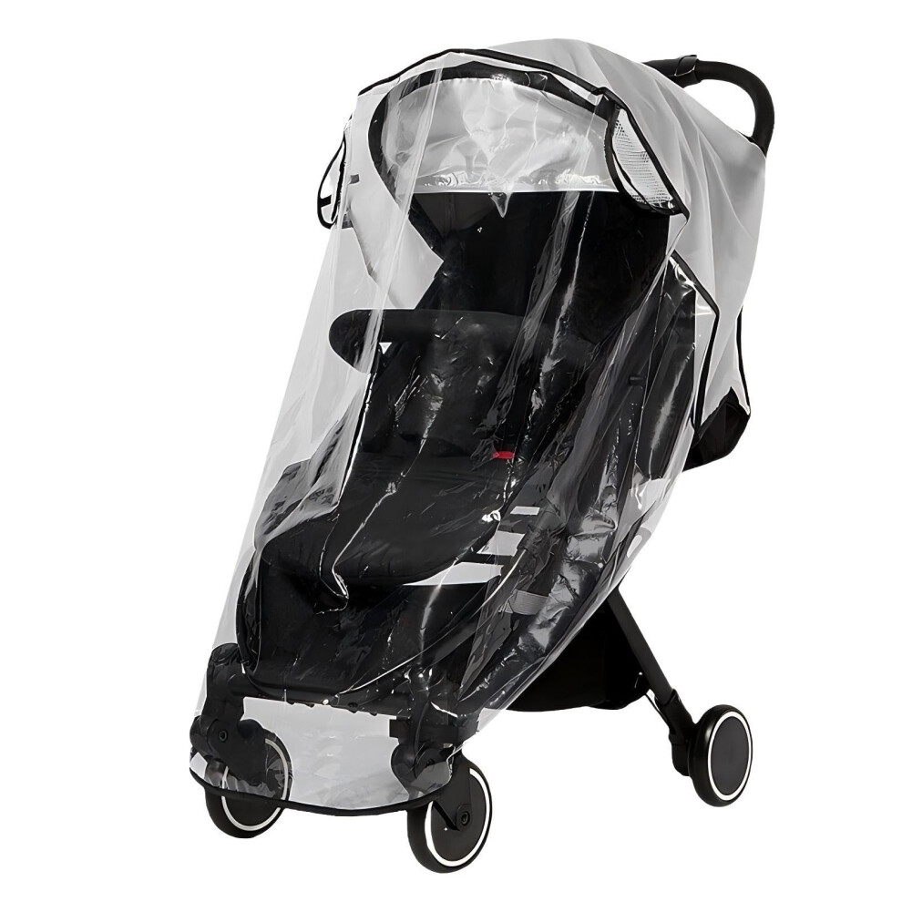 Siumpklay Universal Rain Cover For Pushchair Stroller - Waterproof & Breathable Pram Cover, Lightweight & Foldable For Baby Buggy Sun Wind Snow Prote