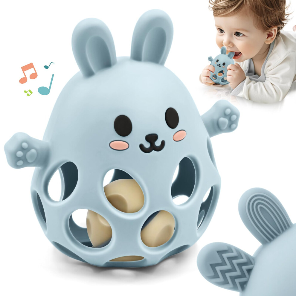 Baby Toys 0 To 12 Months, Sensory Teething Toy For Newborn Babies 0 3 6 9 12 18 Aituitui