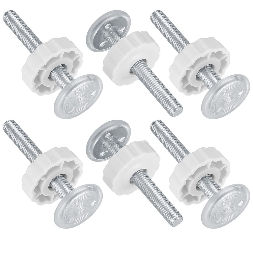 Juliyeh 6 Pcs Pressure Mounted Baby Gates Threaded Spindle Rods, M10 X 80 Mm Baby Gate
