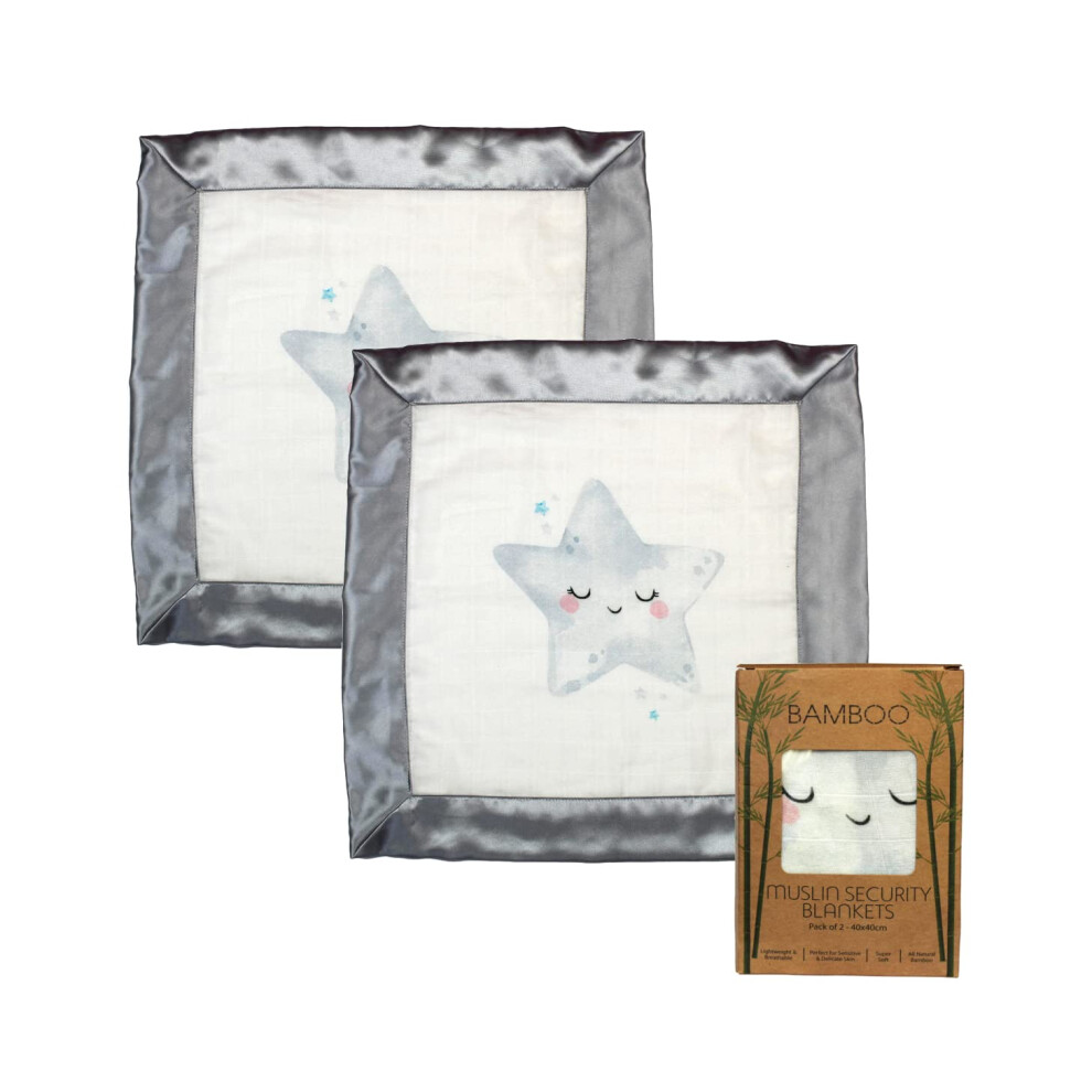 Immaculate Textiles Bamboo Baby Sensory Muslin Square/Comforter/Security Blanket
