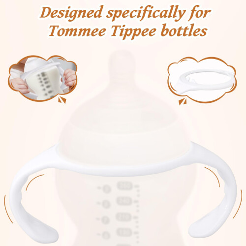 lasuroa 4pcs Baby Bottle Handles for Tommee Tippee 2