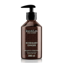 Jean & Len Rosemary & Ginger Moisture Shampoo for Dry and Brittle Hair with Moisturising Complex Spicy Fresh Fragrance of Rosemary & Ginger Parabens