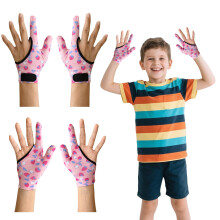SJFNJN 4Pcs Thumb Sucking Guard Gloves Kids Chewy Compression Gloves Kids Stop Thumb