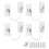 Hsrag 4Pcs White Window Restrictor Locks with Key - Self-Adhesive No Drilling Window 1