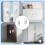 Hsrag 4Pcs White Window Restrictor Locks with Key - Self-Adhesive No Drilling Window 6