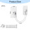 Hsrag 4Pcs White Window Restrictor Locks with Key - Self-Adhesive No Drilling Window 2
