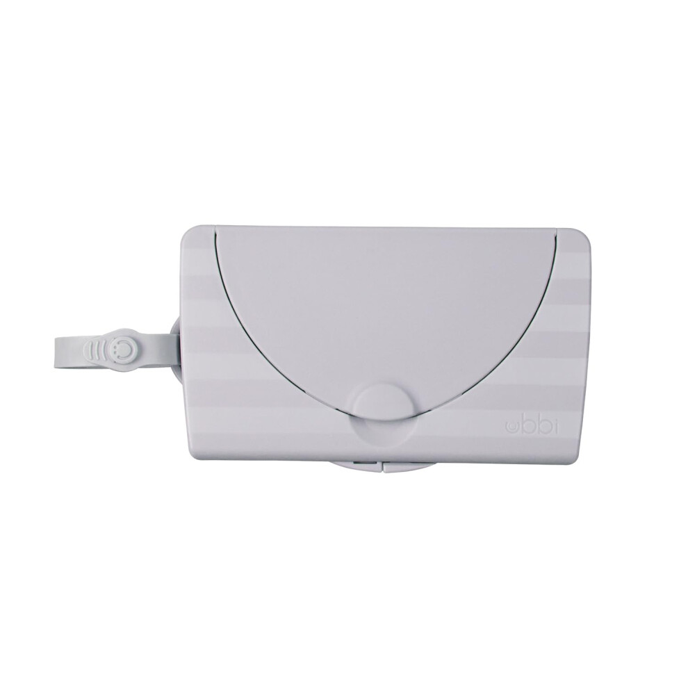 Ubbi On-the-Go Baby Wipes Dispenser, Portable Wipes Container for Travel, Nappy Bag Accessory Must Have for Newborns, Reusable Wipes Holder, Grey-image-OPC-PQTKHMV-NEW