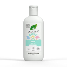 Dr Organic Calendula Baby Wash, Fragrance Free, Gentle Cleansing, Sensitive Skin, Natural, Vegan, Cruelty-Free, Paraben & SLS-Free, Organic, 250ml