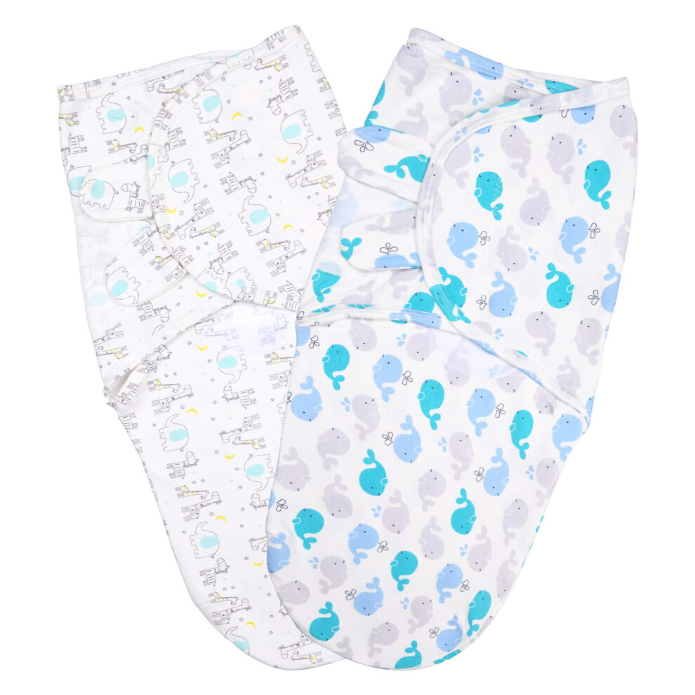 Baby Swaddle Wrap, 2 Pcs Newborn Swaddle Blanket Wrap, Organic Cotton Baby Vicloon