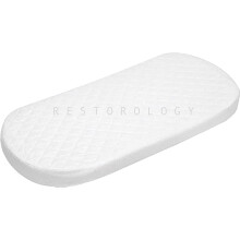 BUY ALL HERE Infant Foam Moses Basket Mattress, Thick and Super Soft, Oval Shaped