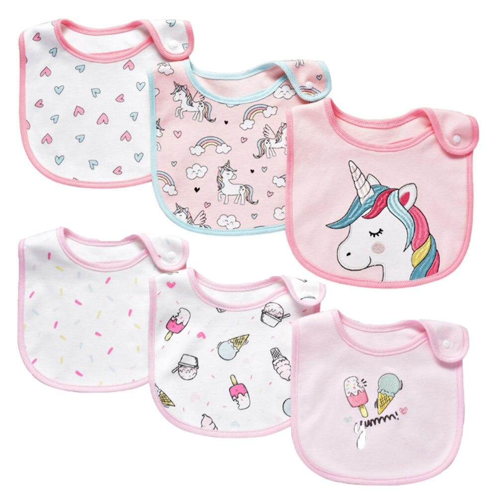 6 Packs Baby Bandana Dribble Bibs Cotton Soft And Absorbent Baby Drool Oaygat