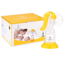 REQUISITE NEEDS Manual Breast Pump, Compact Design, Personal Fit Flex Shields, with